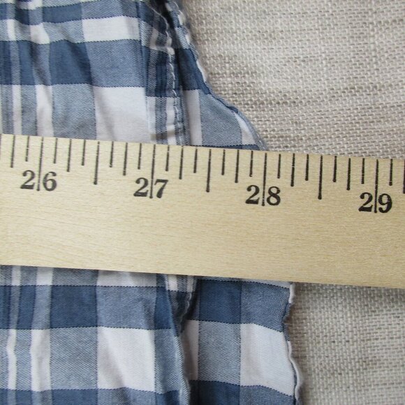 Columbia Flannel Shirt Mens M White Blue Plaid Regular Fit Collared Button Down - Picture 4 of 6